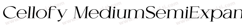 Cellofy MediumSemiExpanded字体转换